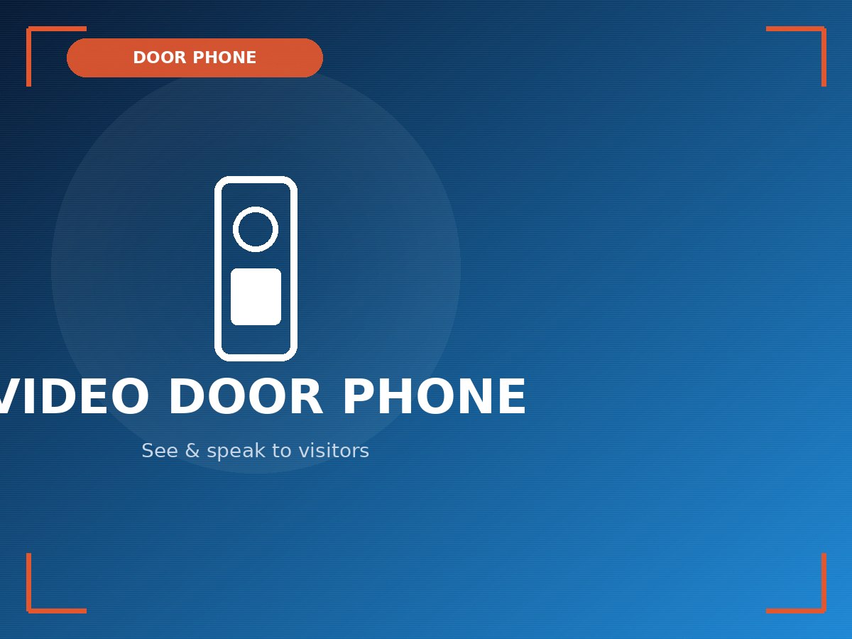 Video door phone unit mounted at an entrance